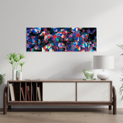 Compact Discs Colorful Abstract Contemporary Wall Art