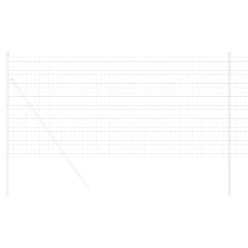 Galvanized Steel Border Fencing, 100 x 1000 x 0.2 cm, Silver