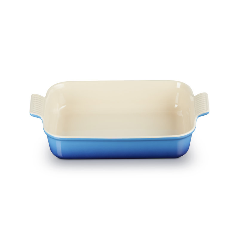 Le Creuset Stoneware Heritage Rectangular Dish, Azure, 32cm/3.85L