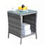 Table basse pour l'extérieur avec 1 table basse en verre trempé transparent -398333995