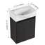 Petit meuble-lavabo moderne avec lavabo en céramique-235569755