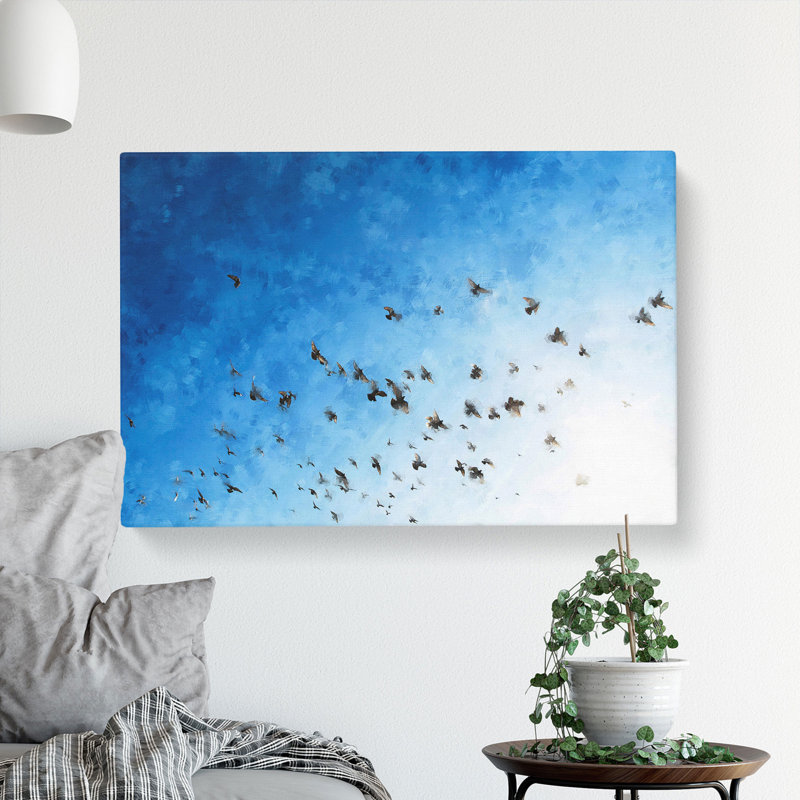 Flying Pigeons - Wrapped Canvas, 35cm H x 50cm W x 3cm D