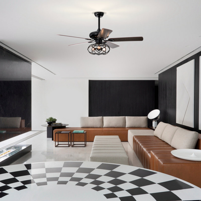 Stettler 52'' Ceiling Fan with Light Kit