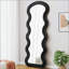 Miroir pleine grandeur ondulé en flanelle avec support pour chambre à coucher et salon-575141634