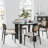 30“H Round Wood Dining Table Kitchen Table with 4 Legs-1933433798-1933433817