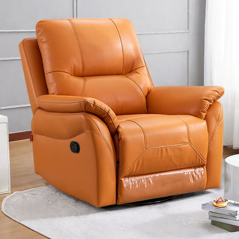 Fauteuil inclinable moderne pivotant sur 360 ° Modern, Orange