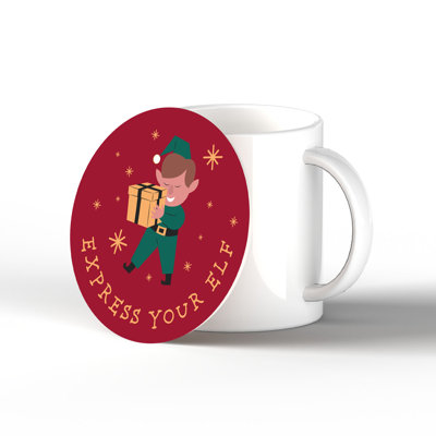 Carley Ceramic Round 1 Piece Coaster