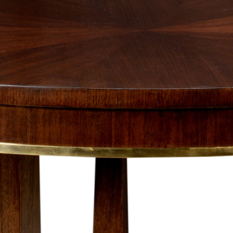 Wesley Round Walnut Wood Dining Table