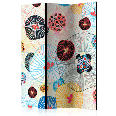 Hovsep 172cm H Solid Wood Folding Room Divider