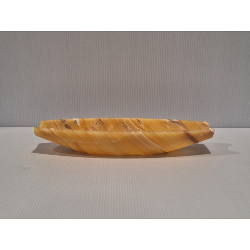 Black Marble Decorative Tray, Orange and White