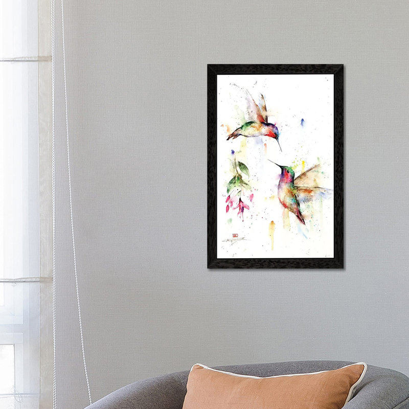 Meeting Place 1 Piece Painting on Canvas, 101.6 cm H x 66.04 cm W, Black Framed