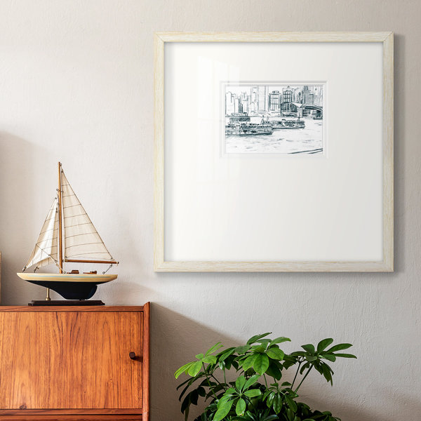 Breakwater Bay Zelienople Ferryboats I Framed On Paper Print | Wayfair