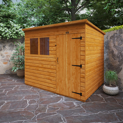 Solid Wood Shiplap Pent Garden Shed