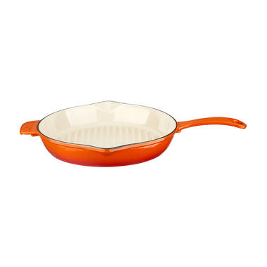 Lava Enameled Cast Iron 10 inch by 16 inch Roasting Pan 16 inch-Spring Series Orange, Size: W:10.27 Large:18.50 H:2.48