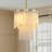 3 - Light 13" Modern 2-Tier Alabaster Pendant Light For Kitchen Island-878672682