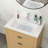 Rectangular Single Vanity Top With 1 Faucet Hole And Overflow(Sink Only)