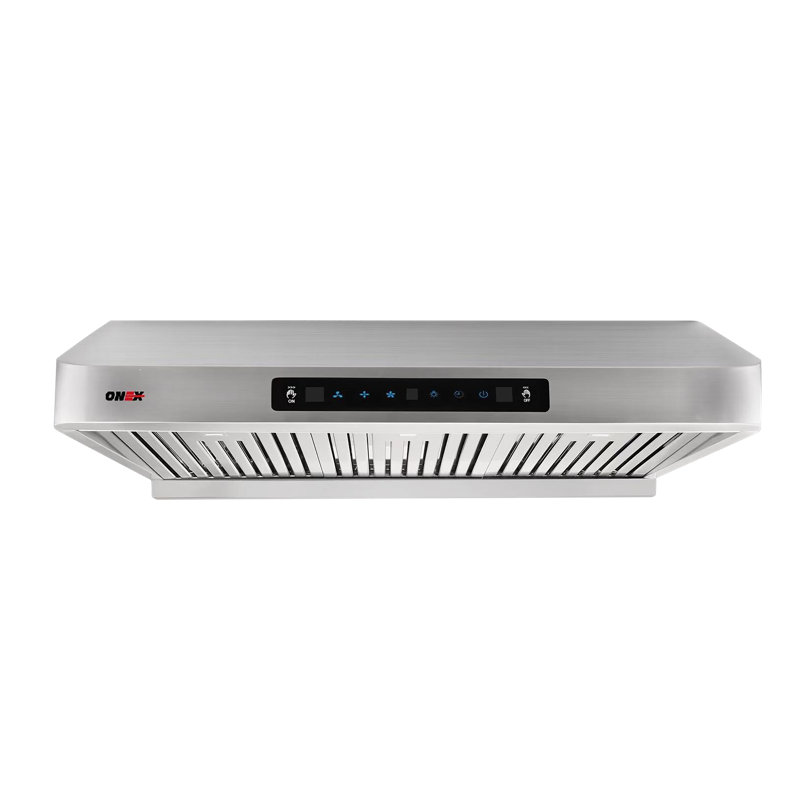 Hotte sous un meuble à conduit 36 pouces 850 CFM avec télécommande, Argent
