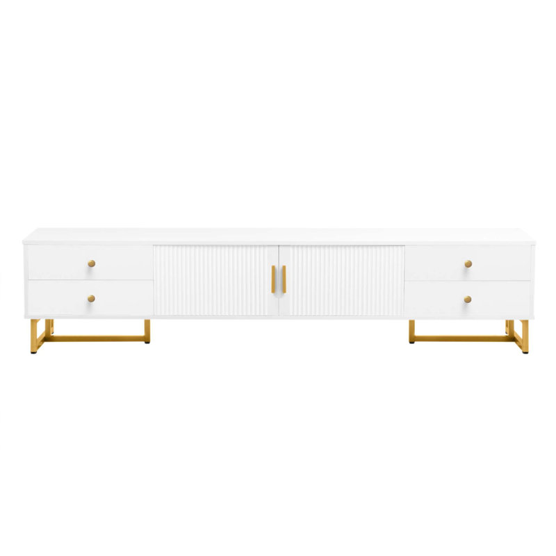 Crédence de rangement l 70,9 po Kylieanna, Blanc