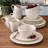 Service de table en grès blanc 16 pièces Gourmet Basics par Mikasa Hayes, service pour 4