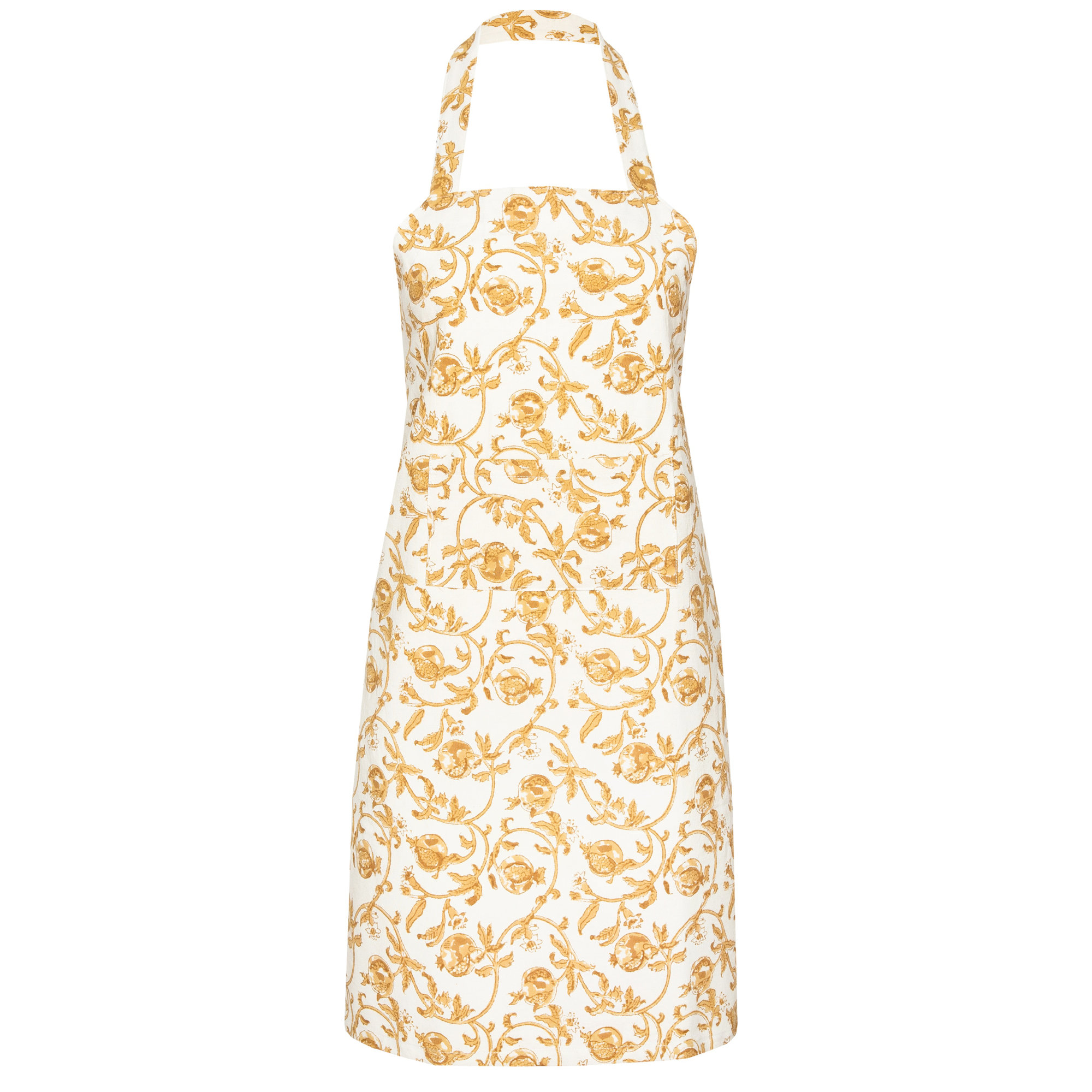 Brona 32" W x 36" L Apron, Mustard