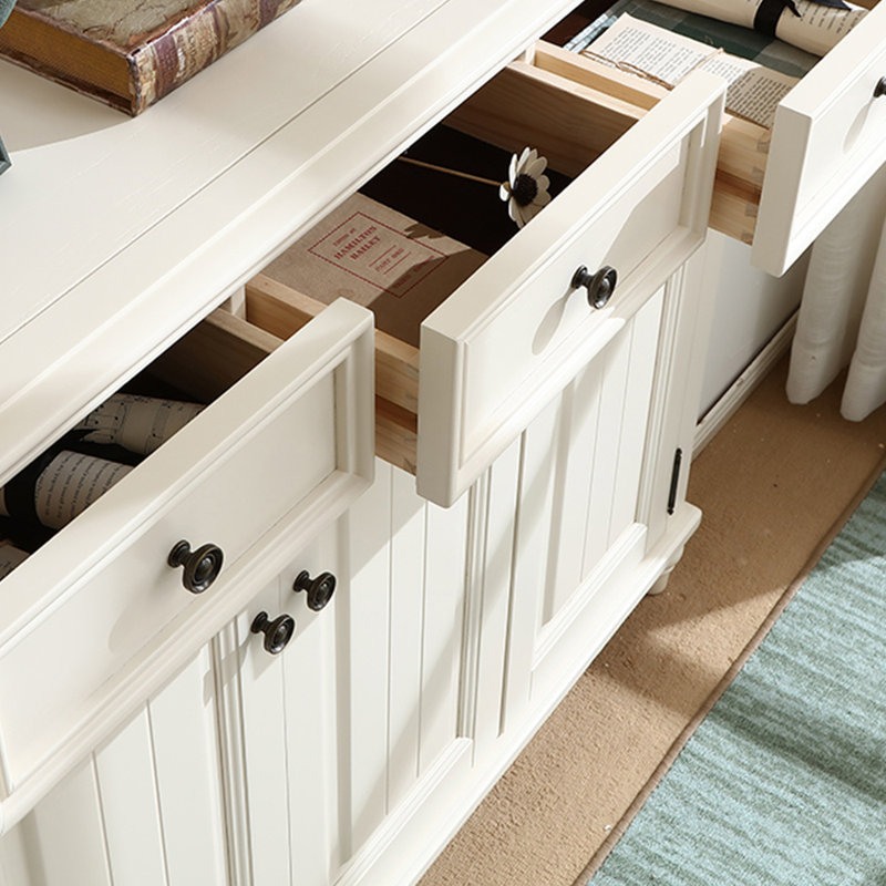 Armoire à chaussures à grande capacité de style américain, Blanc