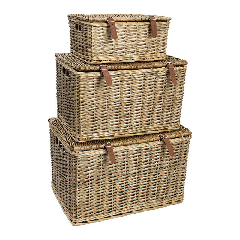 Wicker 3 Piece Basket Set