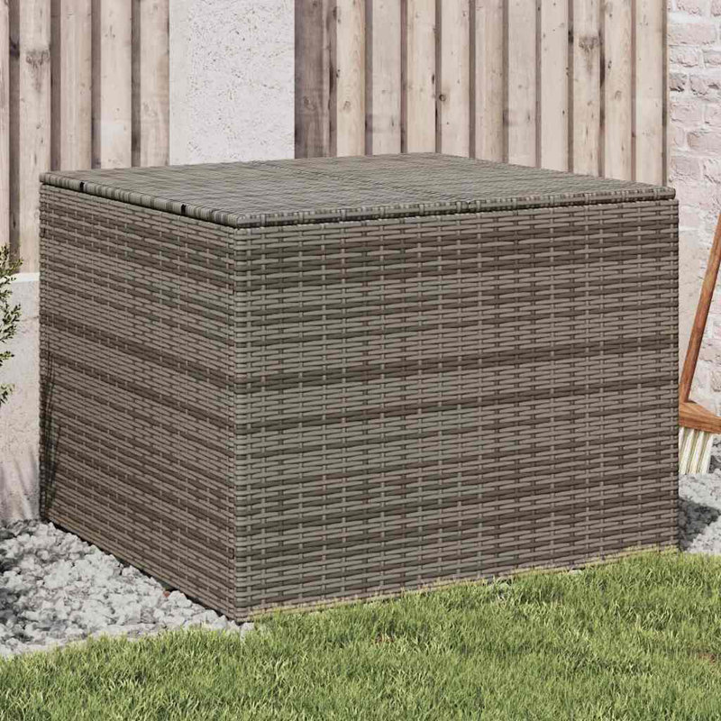 Boîte de rangement de jardin en PE, Grey