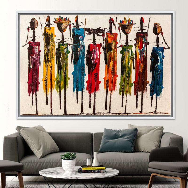 Print on Canvas, 50 cm H x 70 cm W, White, Framed Print without Mat
