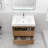 30'' Single Bathroom Vanity with Acrylic Top-1316012029
