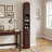 Water Resistant Space Saving Freestanding Slim Bathroom Storage Cabinet With Smooth Pull Out Drawer And Customizable Adjustable Storage Shelves For Bathroom-2079819944