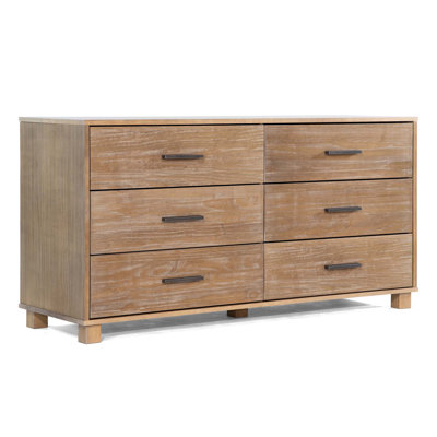 Commode double 6 tiroirs l 61,5 po Loft