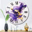 Horloge murale mauve et or - fractales-93379406