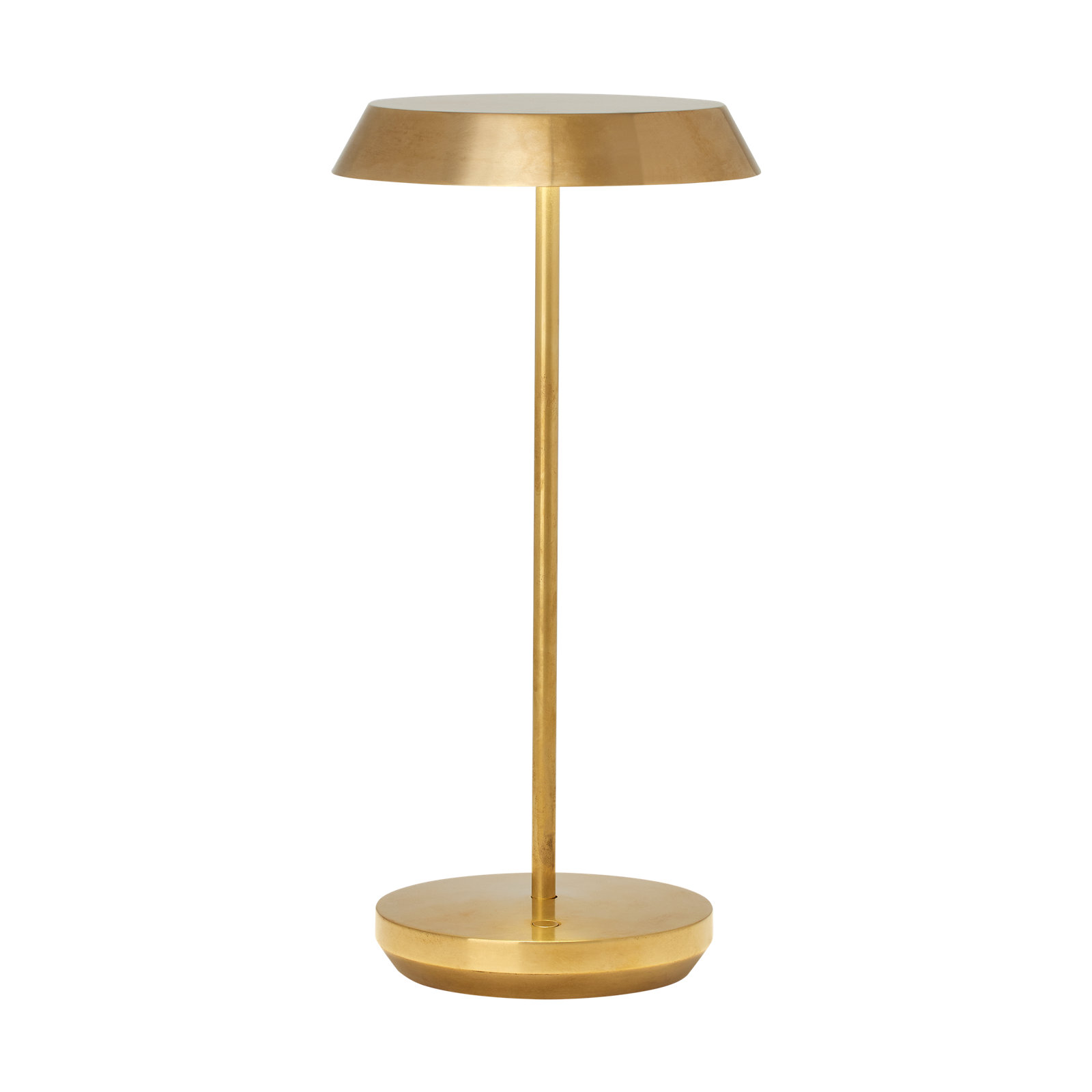 Tepa Accent Rechargeable Table Lamp, Natural Brass