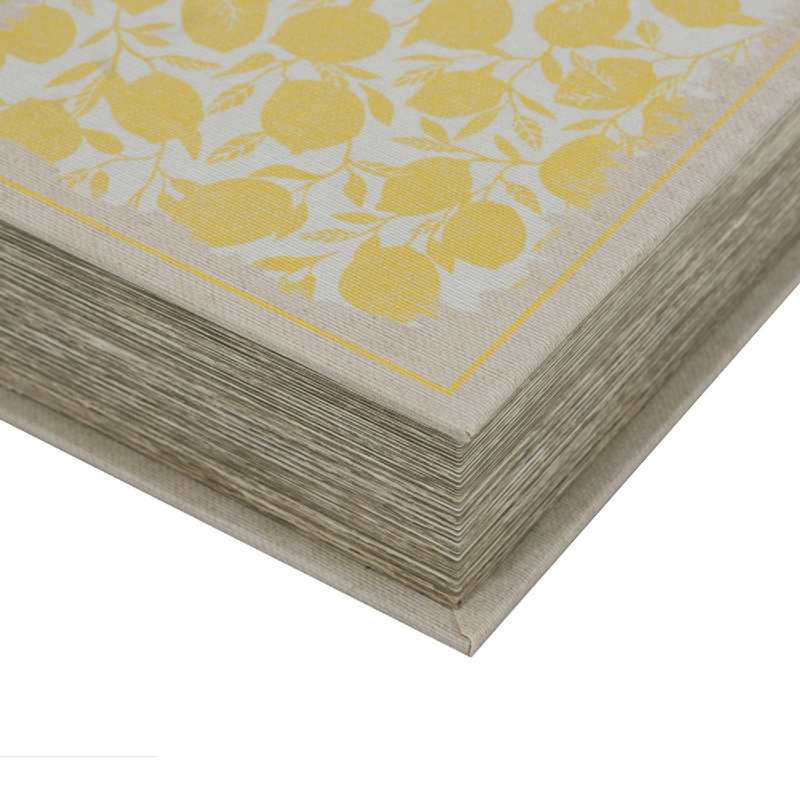 Boîtes à livres décoratives avec motifs multi-floraux - ensemble de 2 - jaune