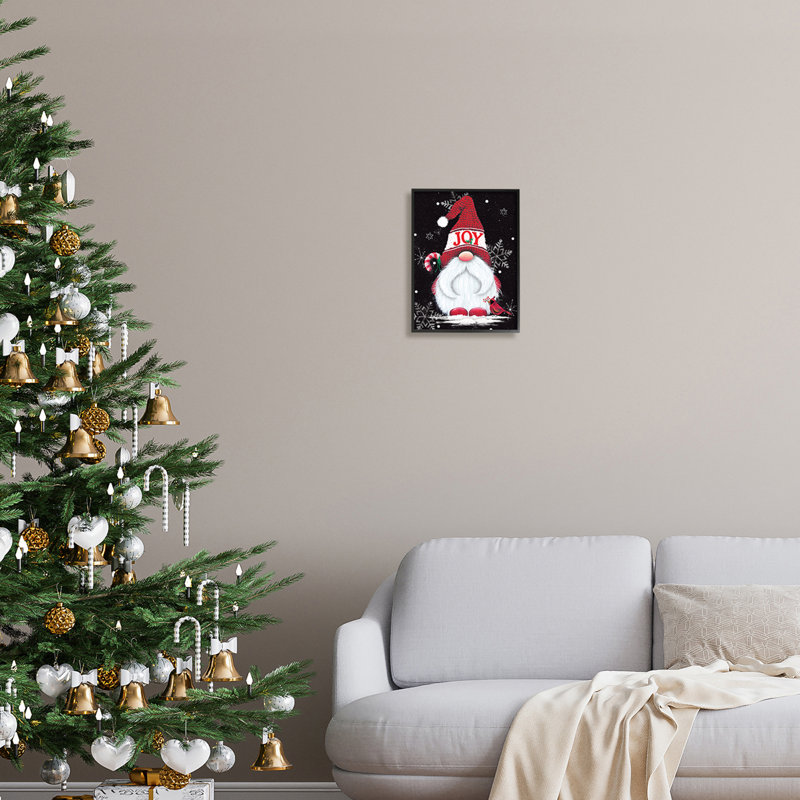 Red Holiday, Giclée encadrée noir minuit, H 14 po x l 11 po x P 1,5 po