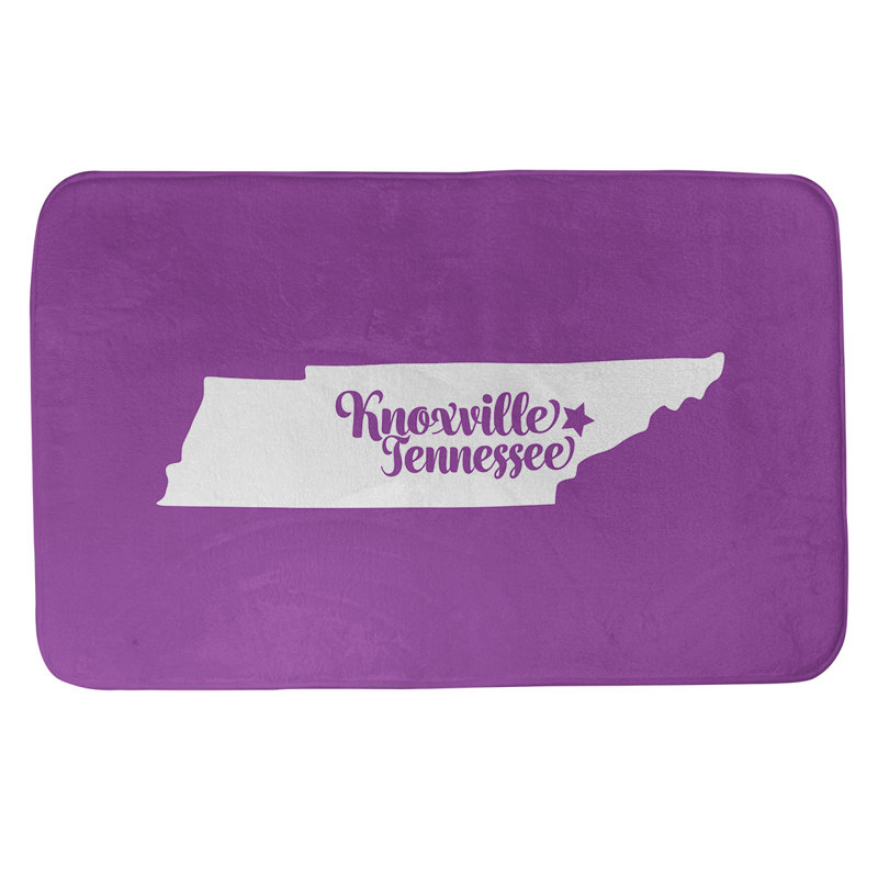 Tapis pour salle de bain ancrage alaska, l 21 po x L 34 po, Violet, Knoxville, Tennessee