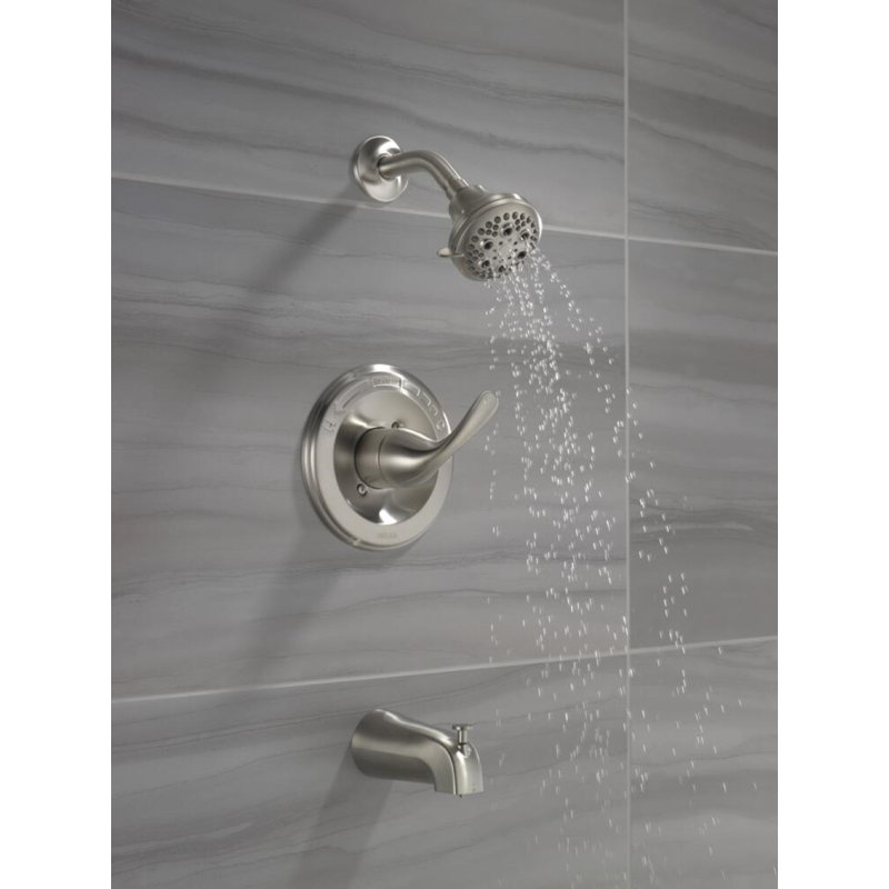 Classic Single-Function Tub Shower Faucet Set, Shower Valve Trim kit, Stainless