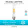 60 Watt Equivalent T10 E26/Medium (Standard) Dimmable LED Bulb