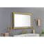 Miroir de salle de bain mural 48 po x 30 po à DEL avec cadre en aluminium, brouillard, éclairage 3 couleurs, contrôle continu de la luminosité, conception, cadre doré brossé, gradation, vue dégagée, fabrication,-361272158