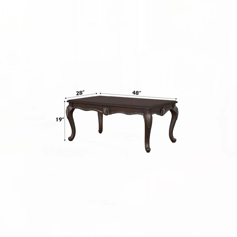 Table basse en bois avec 4 pieds