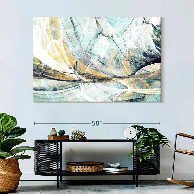 Avery Wispy Dynamic Abstract, 34" H x 51" W