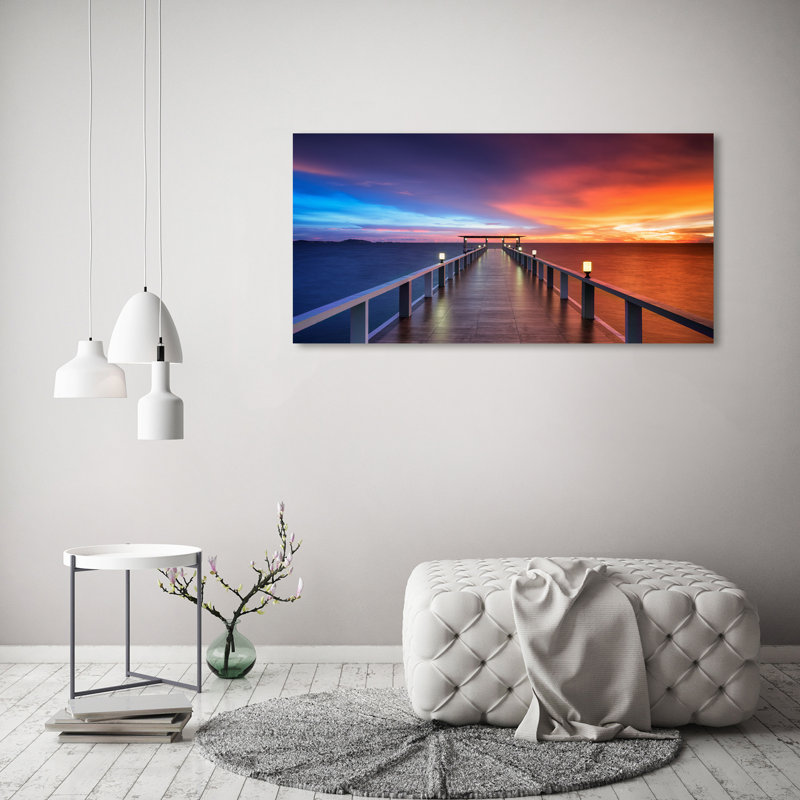 Wooden Bridge - Wrapped Canvas Print