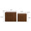 Ensemble de 2 tables basses gigognes