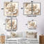 Fleur beige simple II - art mural traditionnel 2 pièces-114711042-114711044-114711045