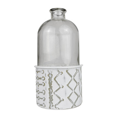 Vase en métal et verre Foundry Select