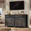 Buffet 32 po avec rangement, buffet avec tiroir et tablette réglable, rangement moderne pour la cuisine, le salon, le vestibule, noir