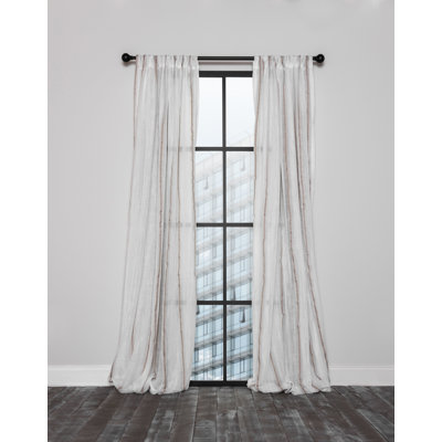 Agamenn Semi Sheer Curtain Single Panel