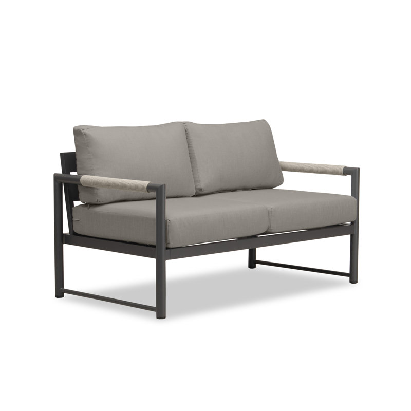 Largeur de 57 po Obaida, Toile gris anthracite Sunbrella®, Gris ardoise