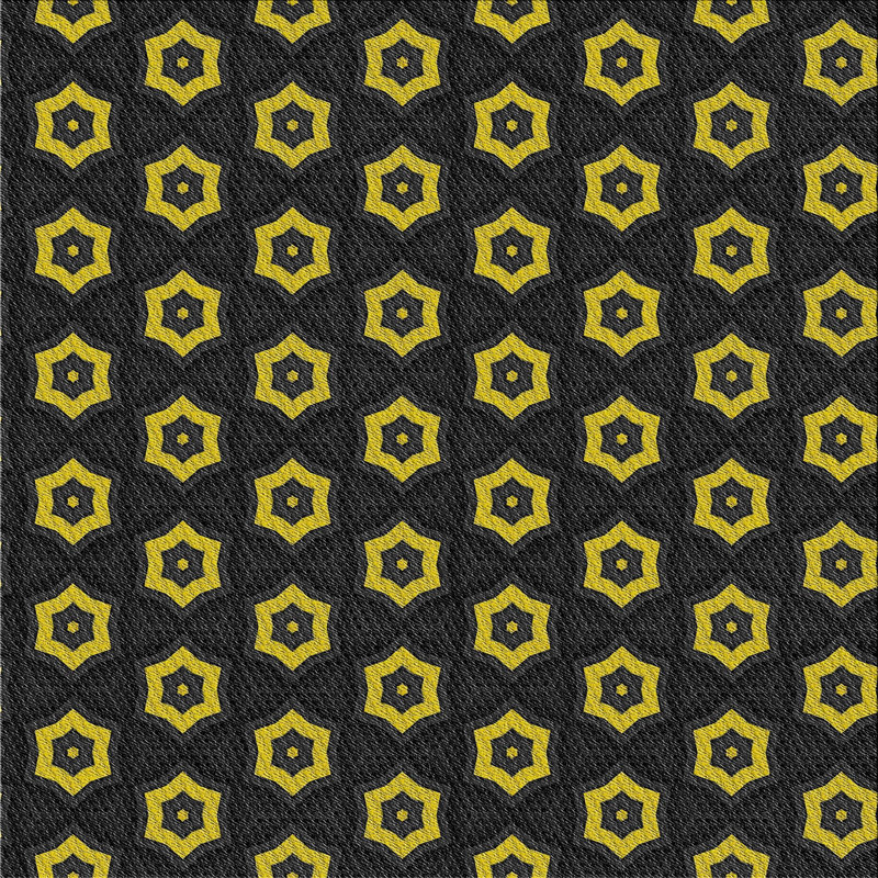 Tapis vert/noir à motifs Jackqueline, Carré 4 pi