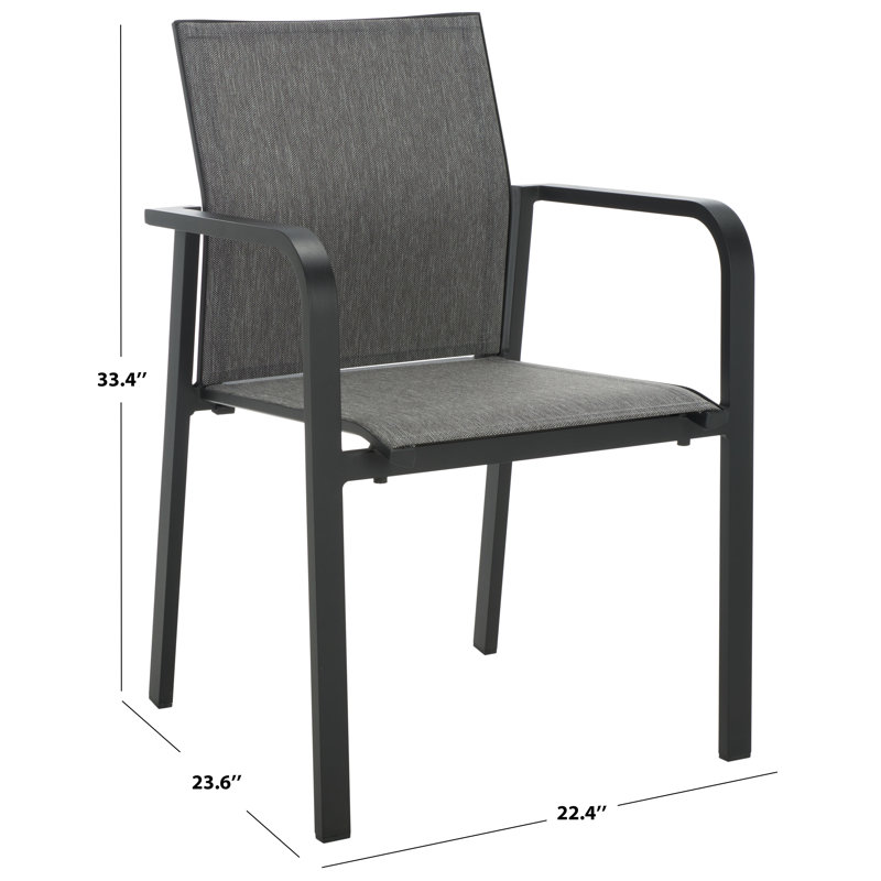 Ensemble de 2 fauteuils Olguin, Noir, noir, noir, noir